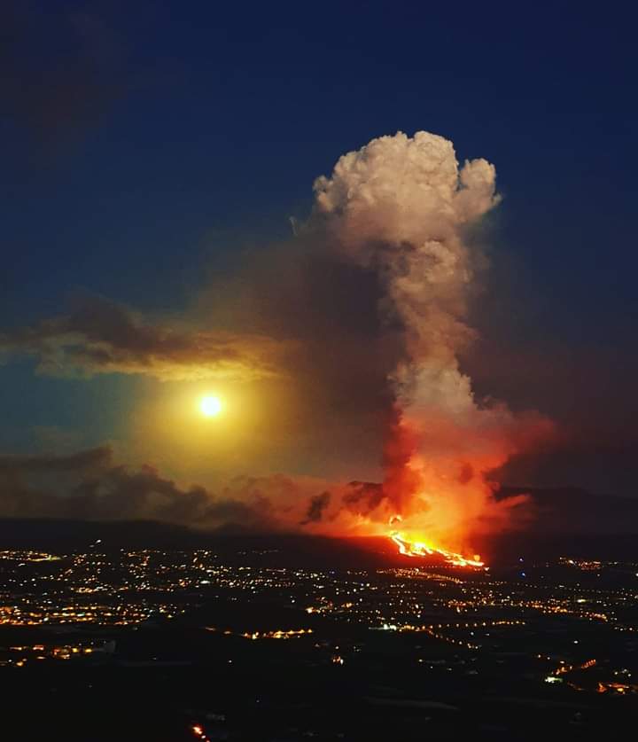 erupción volcán la palma
